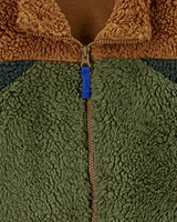 Kid Sherpa Fleece Zip-Up Jacket