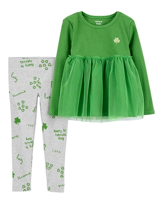 Baby 2-Piece St. Patrick's Day Top & Legging Set