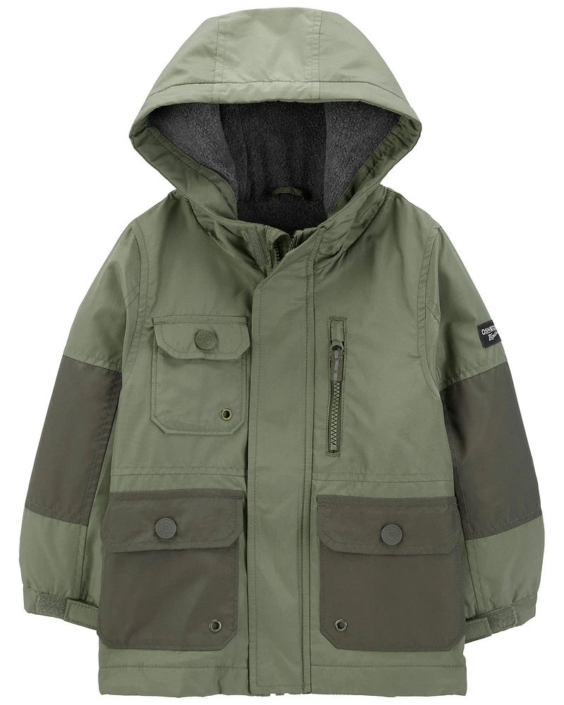 Toddler Fleece-Lined Midweight Utility Jacket