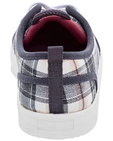 Kid Plaid Canvas Sneakers