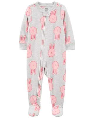 Baby 1-Piece Bunny Fleece Pajamas