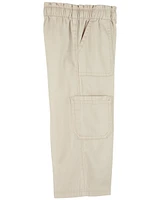 Toddler Embroidered Pull-On Wide-leg Cargo Pants