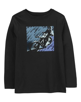 Kid Motorbike Long-Sleeve Graphic Tee