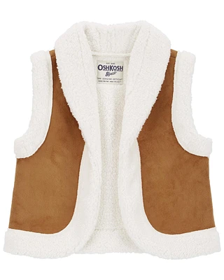 Baby Fleece Vest - Brown