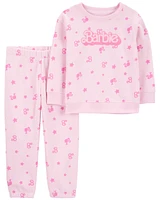 Toddler 2-Piece Barbie Sweatshirt & Pant Set