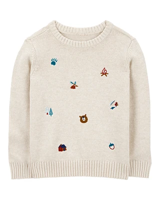 Toddler Embroidered Camping Sweatshirt