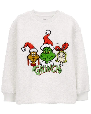 Kid Grinch Fuzzy Pullover