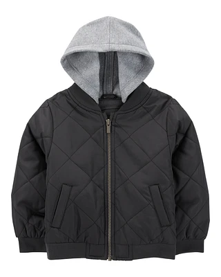 Toddler Quilted Bomber Jacket