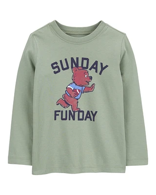 Toddler Sunday Funday Long-Sleeve Graphic Tee