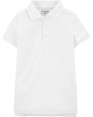 Kid Stretch Pique Cotton Uniform Polo