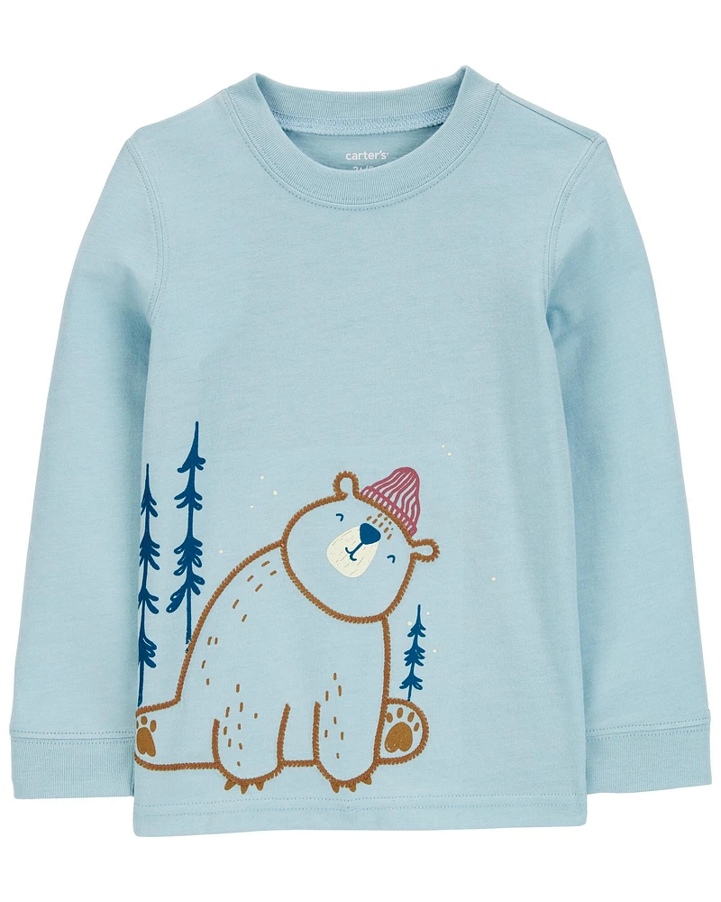 Toddler Winter Bear Graphic Tee