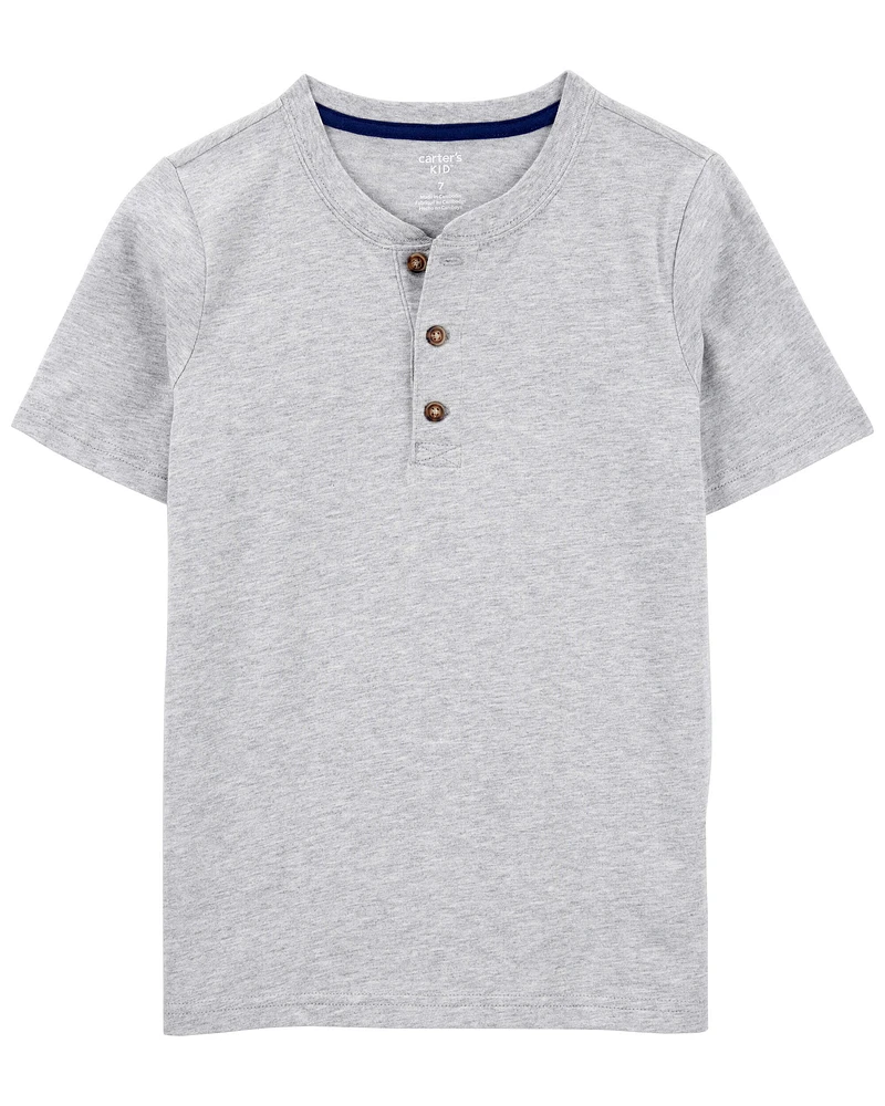 Kid Short-Sleeve Henley Tee