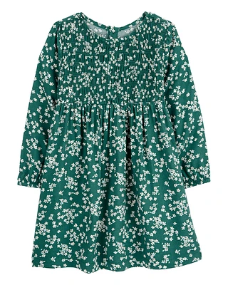 Toddler Floral Long-Sleeve Dress