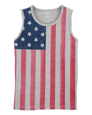 Kid 4th Of July American Flag Tank