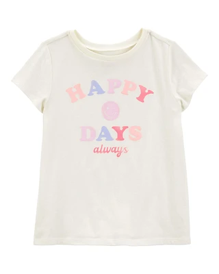 Kid Happy Days Short-Sleeve Tee - Cream