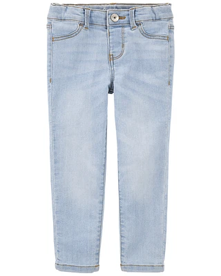 Toddler Blue Ice Wash Skinny-Leg Jeans