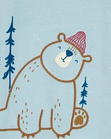 Toddler Winter Bear Graphic Tee