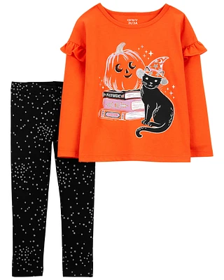 Baby 2-Piece Halloween Jersey Tee & Legging Set