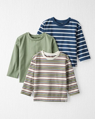 Baby 3-Pack Organic Cotton T-Shirts Stripes