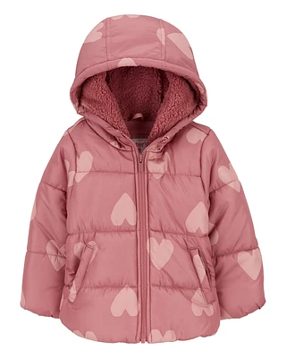 Toddler Heart Puffer Jacket