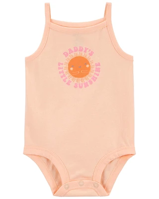 Baby 'Daddy's Little Sunshine' Sleeveless Bodysuit