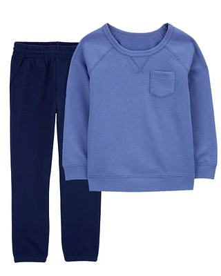 Kid 2-Piece Fleece Pullover & Pants Set