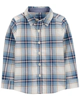 Toddler Plaid Button-Front Shirt