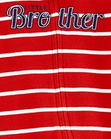 Baby Brother 2-Way Zip Cotton Sleep & Play Pajamas