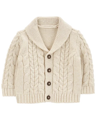 Baby Classic Cable Knit Cardigan