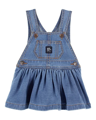 Baby Knit-Like Denim Jumper Dress