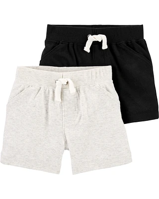 Baby 2-Pack Cotton Pull-On Shorts