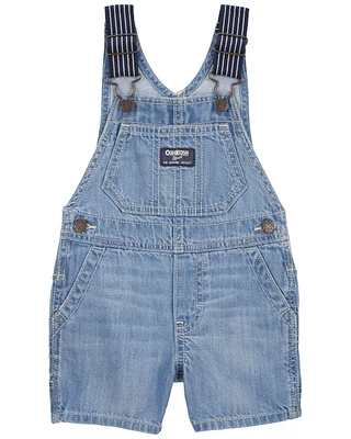 Baby Denim Shortalls - Blue