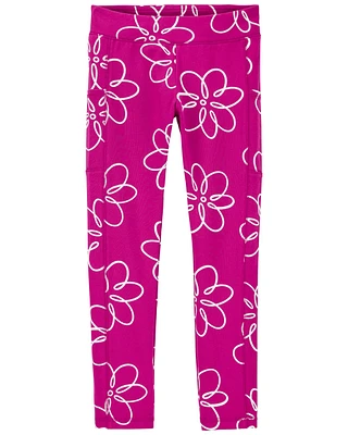 Kid Girl Floral Leggings