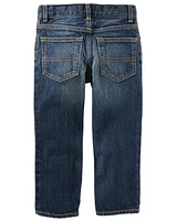 Kid Dark Tint Wash Straight-Leg Jeans