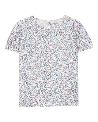 Toddler Short-Sleeve Floral Top