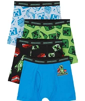 Kid 4-Pack Minecraft Boxer Briefs Underwear