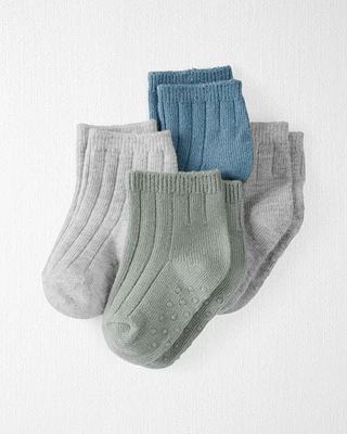 Baby 4-Pack No-Slip Ankle Socks