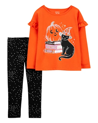 Baby 2-Piece Halloween Jersey Tee & Legging Set