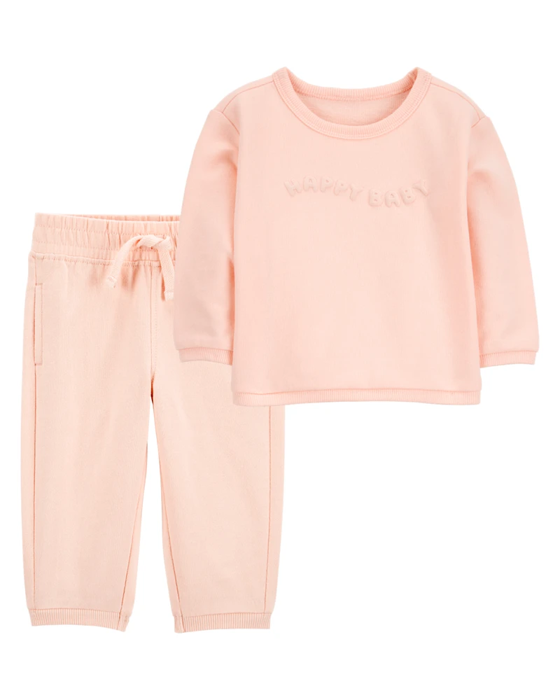 Baby 2-Piece French Terry Pullover & Pant Set