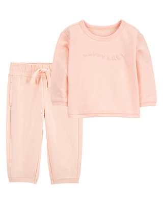 Baby 2-Piece French Terry Pullover & Pant Set