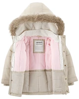 Toddler Faux Fur Hooded Parka