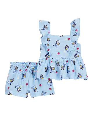Toddler 2-Piece Bluey Outfit Set - Blue