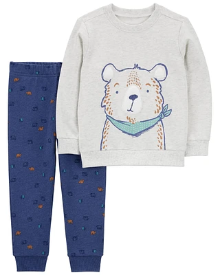 Toddler 2-Piece Bear Tee & Jogger Set