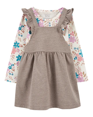 Baby 2-Piece Floral Tee & Flutter Jumper Set