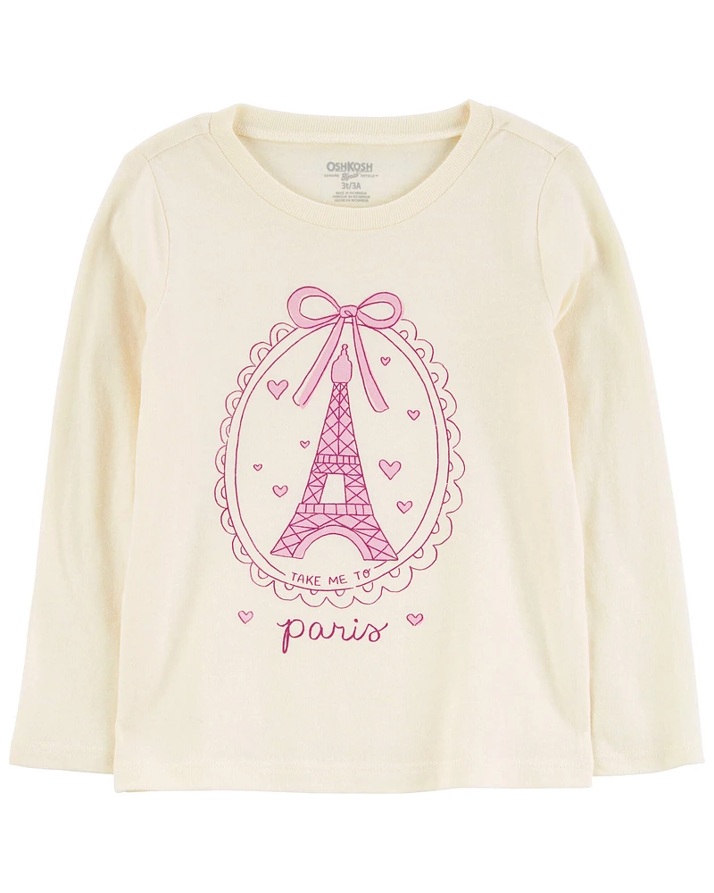 Toddler Paris Long-Sleeve Graphic Tee