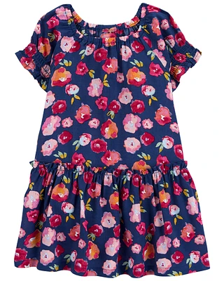 Baby Floral Drop Waist Dress