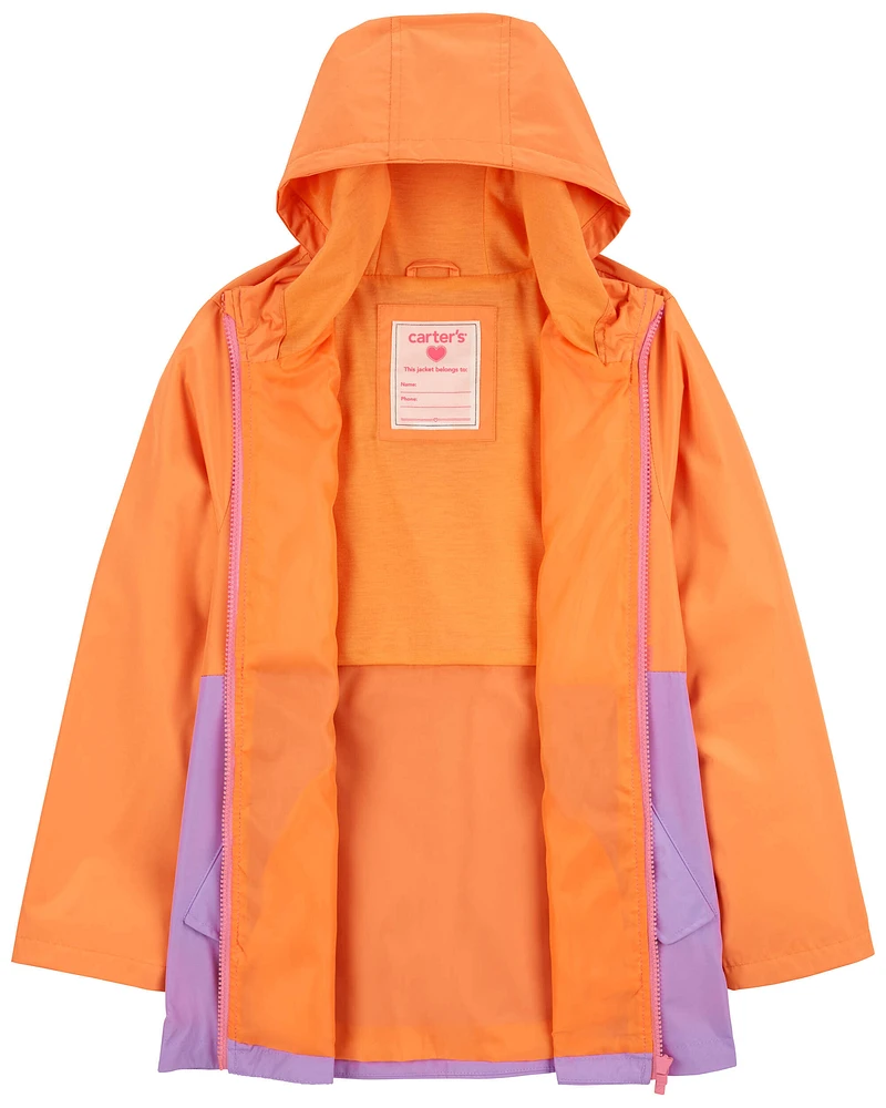 Kid Colorblock Rain Jacket