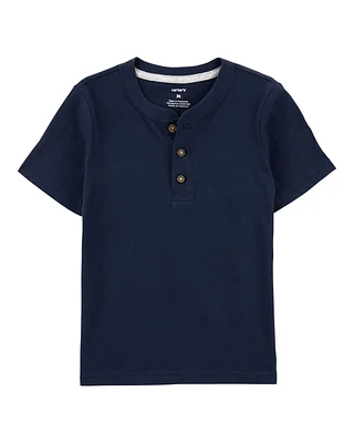 Toddler Short-Sleeve Henley Tee