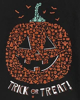 Toddler Halloween Pumpkin Graphic Tee