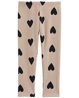 Toddler Heart Cozy Fleece Leggings